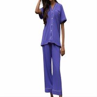 pajama set 113 cotton pajama suits blue 200x200
